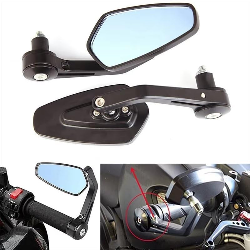 Retroviseur Moto Rétroviseur Universel 22 Mm (7/8 Pouce) Pour Guidon De Moto Type Guidon Modifié Rétroviseurs de Moto