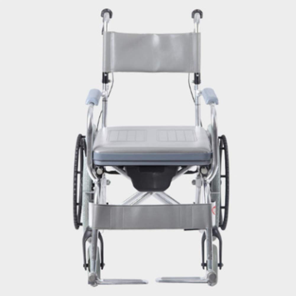 Wózek inwalidzki, lekki składany wózek inwalidzki do jazdy medycznej, wózek inwalidzki ze stopu aluminium z siedziskiem wielofunkcyjny dla osób starszych przenośny wodoodporny wózek inwalidzki do