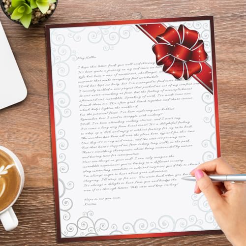 PaperDirect Charming Christmas Assortment Stationery, Letters, Cards, Invites, Border Papers, Letterhead 8.5 x 11, 25 or 100 sheets, Elegant Premium Business Corporate Writing Paper - Image 9
