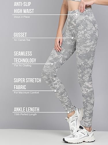 Image of Kobo Active Wear for Women Gym | High Waist | Ankle Length | Squat-Proof | Workout Tights for Women | 4-Way Stretch | Leggings for Gym, Cardio | Yoga Pants (Imported)
