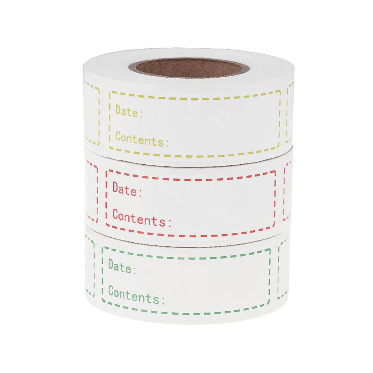 LALAFINA 3rouleaux Étiquettes De Date Alimentaire Autocollants Pratiques Pour Cuisine Stockage Et Identification Des Aliments Bleu