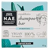 N.A.E. Shampoo Solido per Capelli Grassi Equilibrio, Shampoo Bar Ecologico e Vegano con Estratti di Salvia e Menta Biologici, 85 gr