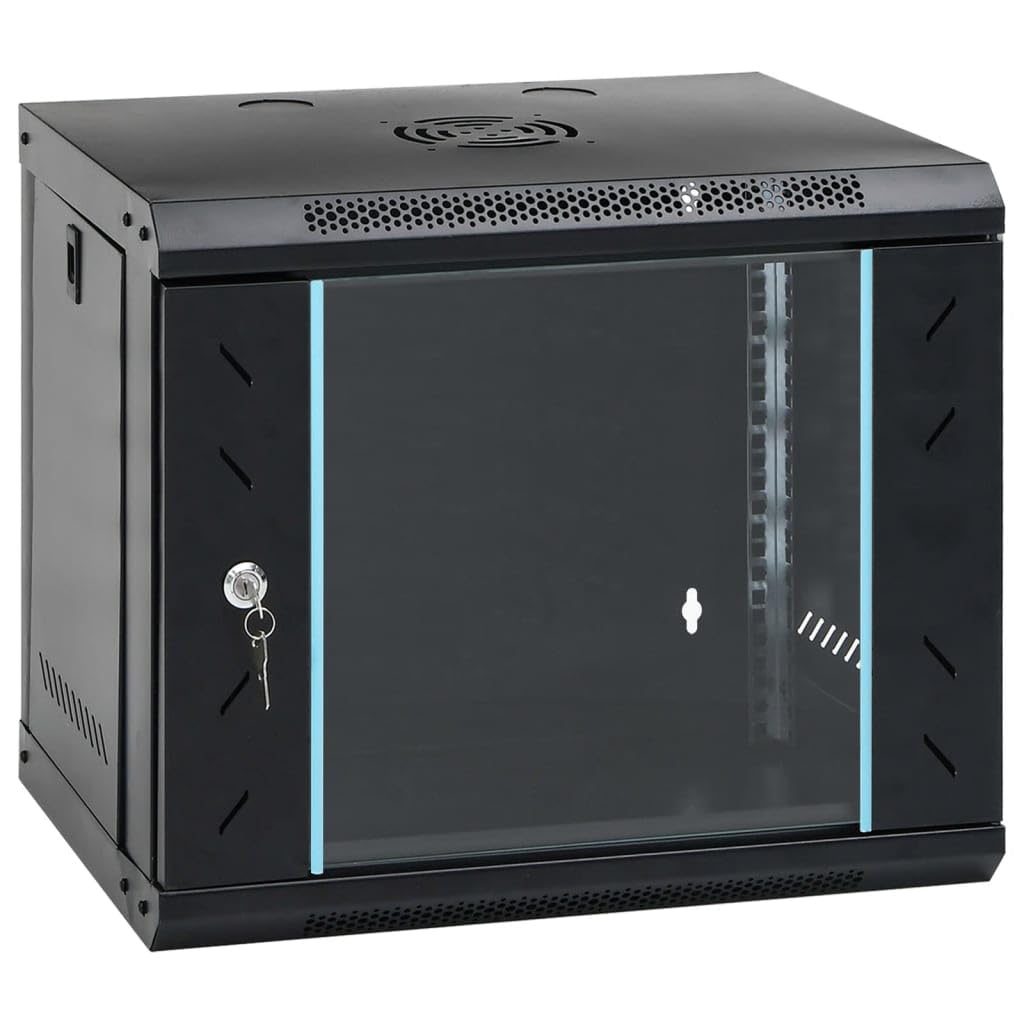 Tidyard Coffret de réseau Mural 9U 19" IP20 53x40x45 cm Style A