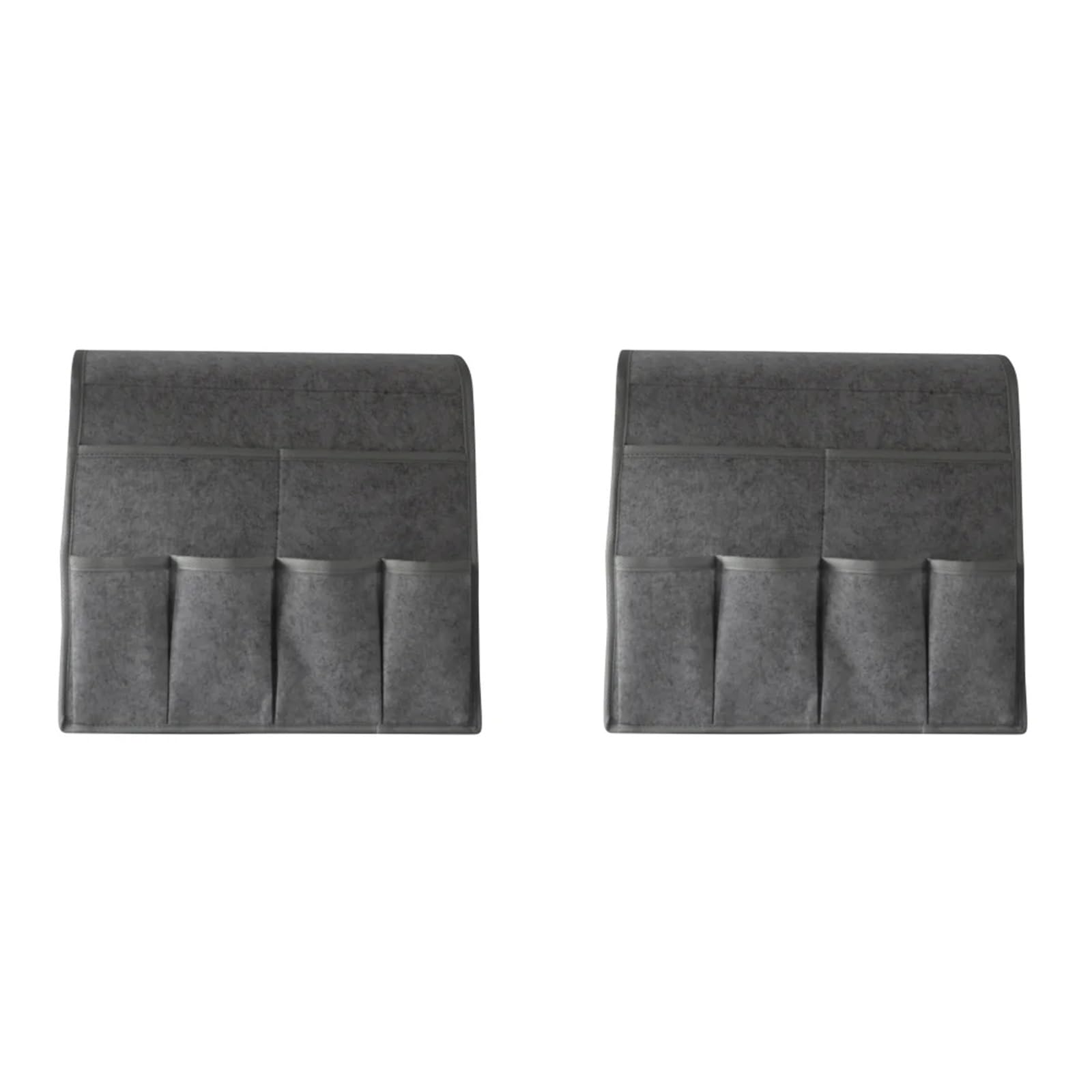 BDFJEDS Couch Armrest Organizer Armchair Caddy Armrest Organizer Non Slip Sofa Arm Chair Caddie With 6 Pocket(2Pcs Medium Grey)