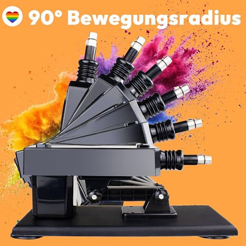 Automatische Elektrische Sexmaschine mit KI APP & Dildo Set, XLR-Stecker, Fickmaschine & Masturbationsmaschine für Sie & Ihn, Sexspielzeug für Paare, Vibrator Stoßfunktion, Sex Toy Extrem