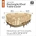 Classic Accessories Veranda Water-Resistant 88 Inch Rectangular/Oval Patio Table & Chair Set Cover, Outdoor Table Cover