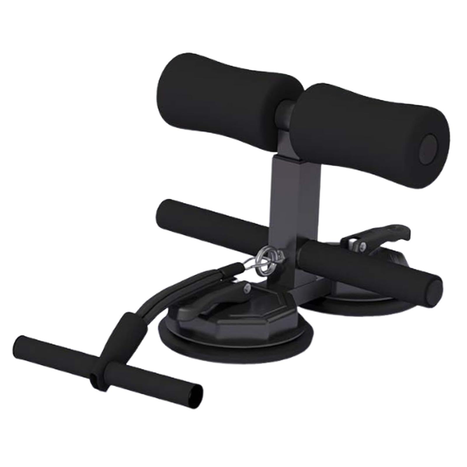 SAZ DEKOR Sit up Bar Exercise Stand Adjustable Sit up Floor Holder for Gym Office Home Black-picture-18