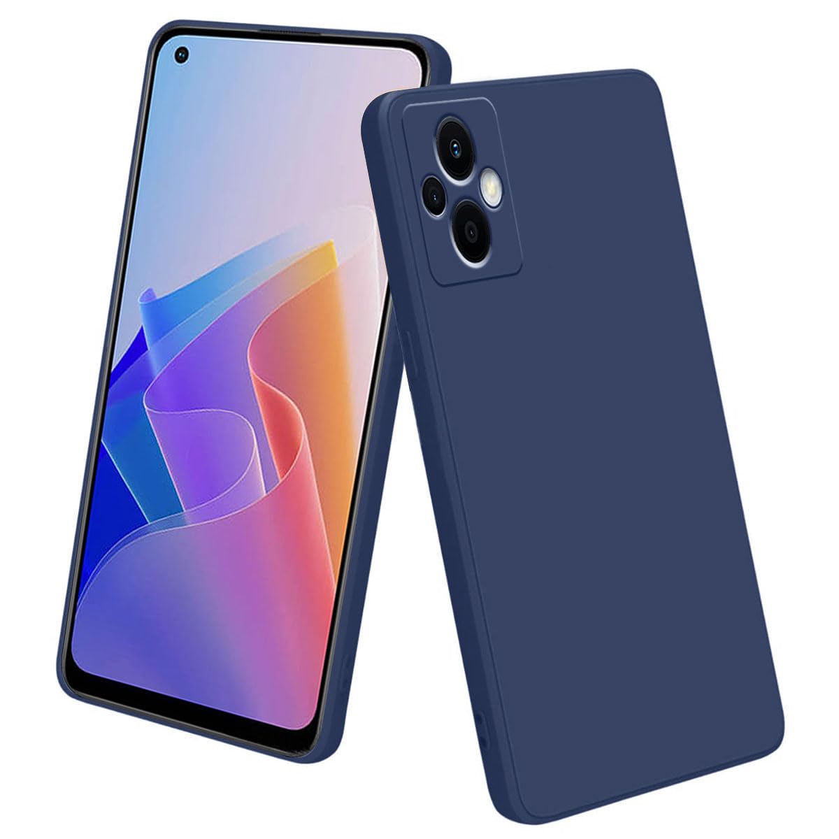 Oppo F21 Pro 5G Case - Silicone Blue -1