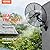 VEVOR 30 Inch Wall-Mount Misting Fan, 3-speed IP44 Waterproof Oscillating Wall Fan, Max. 9500 CFM Wall Mounted Fan for Outdoor, Commercial, Residential, Greenhouse, Workshop, Patio, Black, ETL Listed