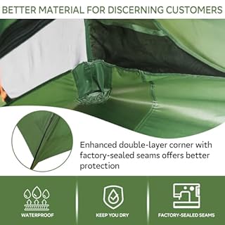 Clostnature Lightweight Camping Tent - 1 Man Tent, Waterproof & Windproof 3 Season One Person Tent, Double Layer, Compact Easy Setup Design for Hiking, Backpacking, Festivals, Solo Camping