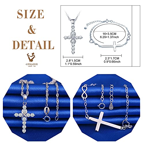 CPSLOVE Collana da donna ragazze, Bracciale da