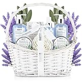 BRUBAKER Cosmetics Beauty Care Set - con Extractos de Lavanda y Salvia - Set de Regalo en la Cesta con Asa