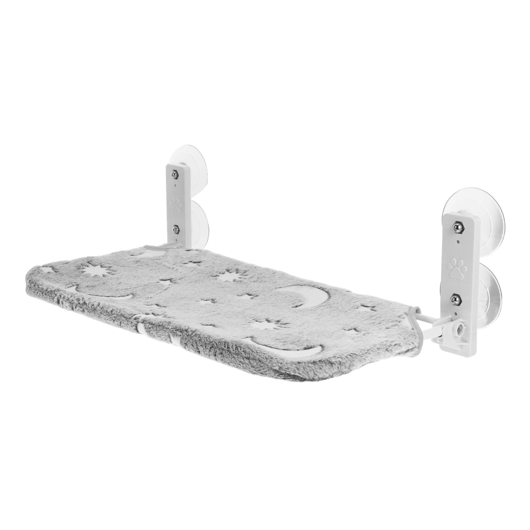 TOYANDONA Hamac de Fenêtre pour Chat, Lit Pliable en Peluche, Motif Étoiles Lumineuses, sans Fil, pour Intérieur, Siège Confortable