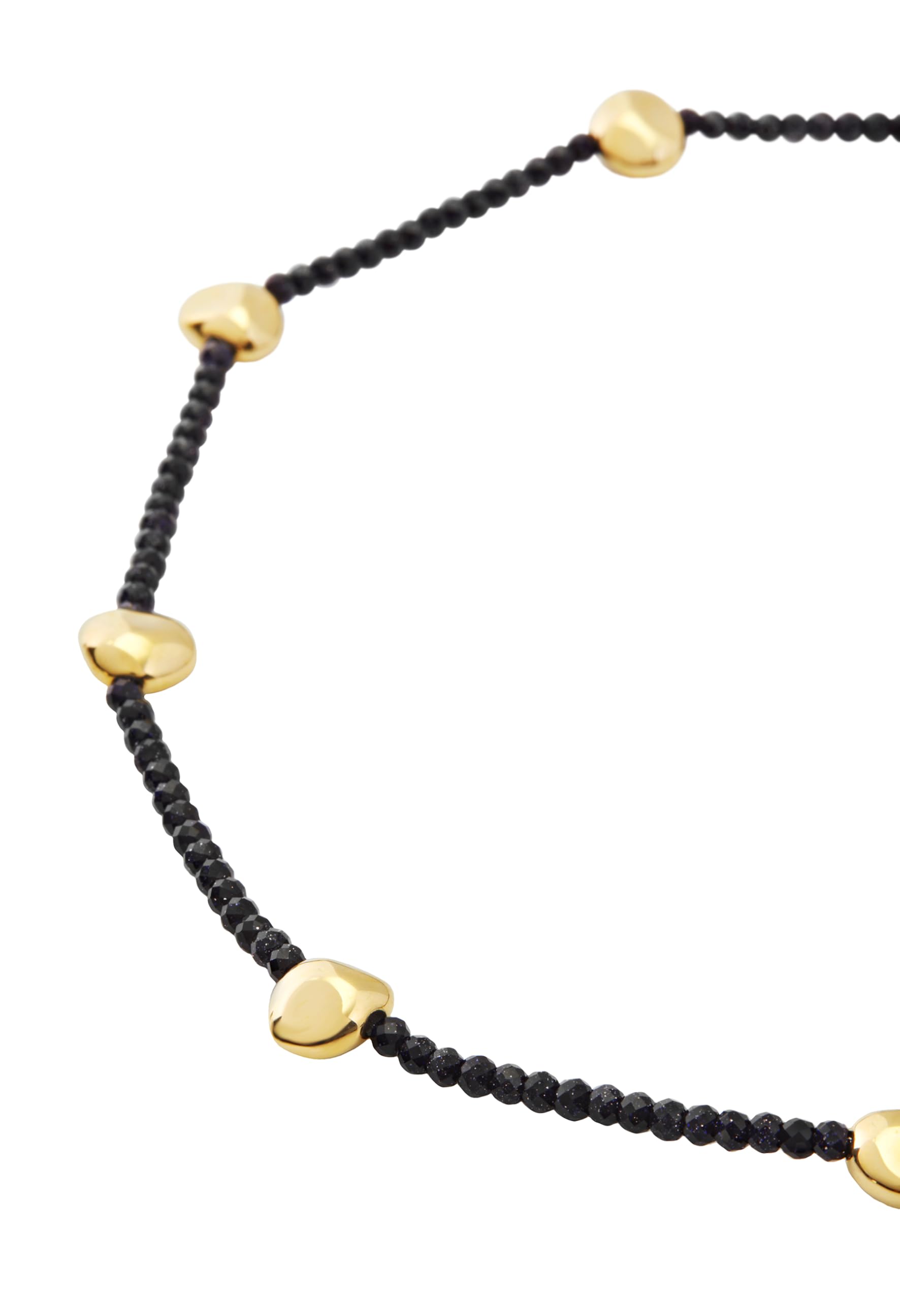 Breil, Collezione B Rocks, Collana da Donna in Acciaio Colorato, con Pietre Naturali, Lunghezza Regolabile, Chiusura a Moschettone, Misura 45 Cm