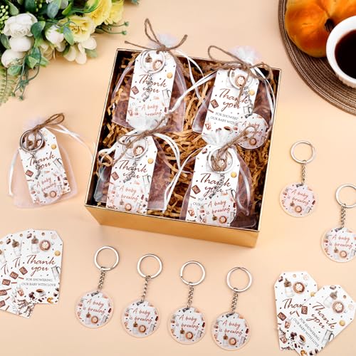 Image of Party Favors Theme Baby-Shower Keychain Set