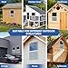 2 Pack 24 x 36 Shed Windows with White Frame, Flush Mount Small Window with PC Screen for Shed for Shed, Chicken Coop, Household, Playhouse, Garage