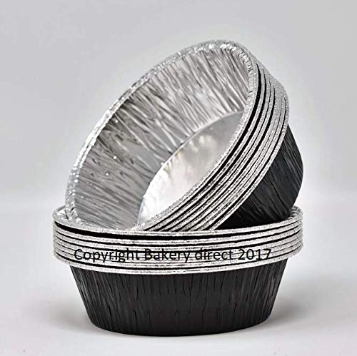 Bakery direct 130 rond Noir Pukka Pie Foils/plats Cover