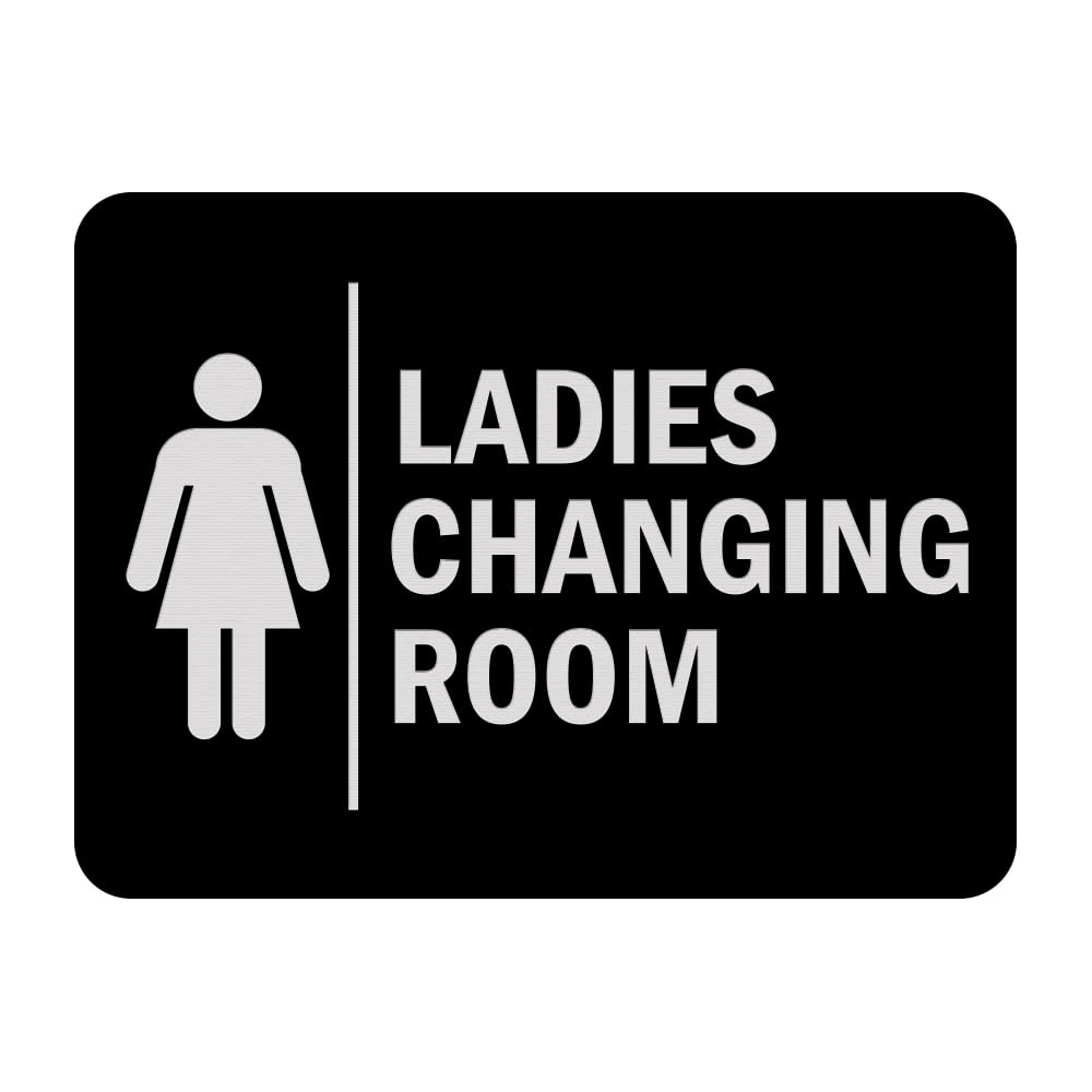 Signs ByLITA Classic Framed Ladies Changing Room Sign (Black) - Small