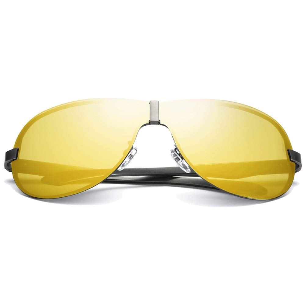 Fdcc Metal Polarized Sunglasses Night Vision Goggles Black/Grey Frame