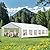 Sophia & William Party Tent 20x40 ft, Outdoor Canopy Carpas Para Fiestas Heavy Duty, Large Waterproof Patio Event Wedding Tent White with Sidewalls Walls for Backyard