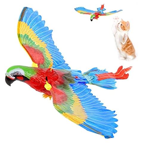 Juguete Interactivo para Gatos con Pájaro Volador Cover