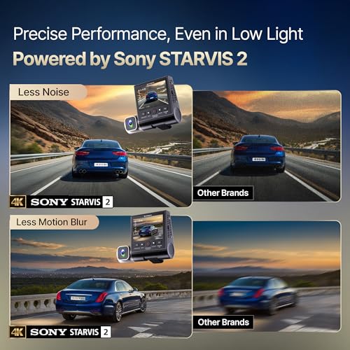 Image of Crossbeats RoadEye DC04 4K Dash Cam for Car | Cabin, Front and Rear 3 Channel Dashcam for car | Sony STARVIS 2 Sensor | Built-in GPS | WiFi | Night Parking Mode |256GB |Smart App 12M Warranty (Black)