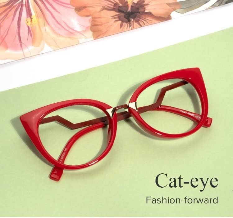 Miniatura 5 de Zeelool Gafas de bloqueo de luz azul ojo de gato de gran tamaño con estilo para mujer Jacqueline FP0669