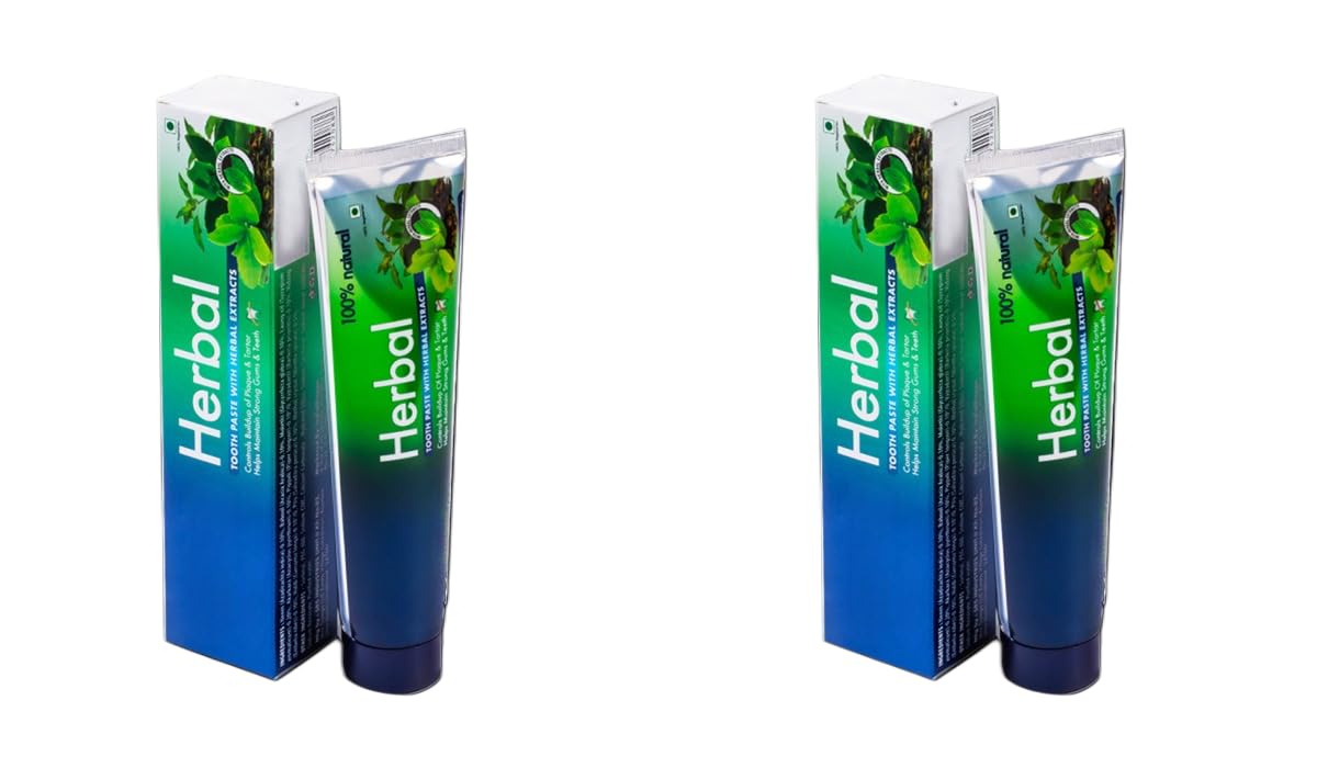 Herbal ToothPaste Oral Care With Herbal Extracts 150 Gm -2 Pieces-image-13