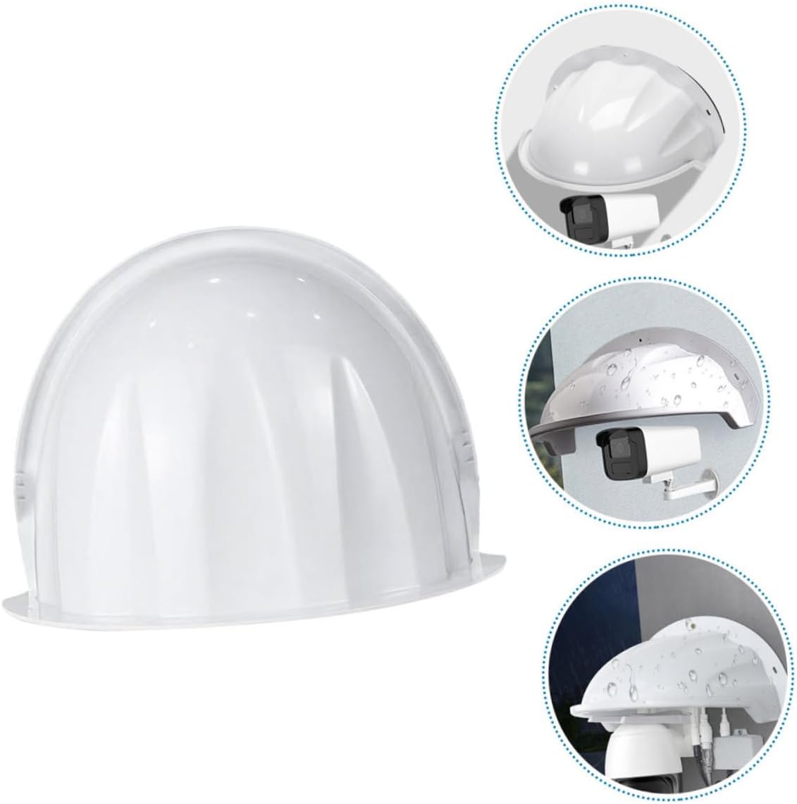 Gadpiparty 2pcs Outdoor Camera Cover Rainproof Weatherproof Design for Security Cameras