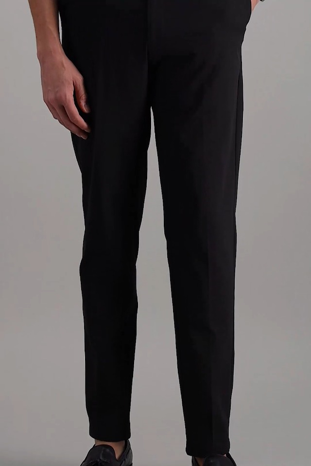 Haggar Men's Cool Right Performance Pant, Black, 42x29 at Amazon