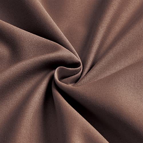 Drap plat microfibre marron doux et résistant pour lit simple x6 - 5