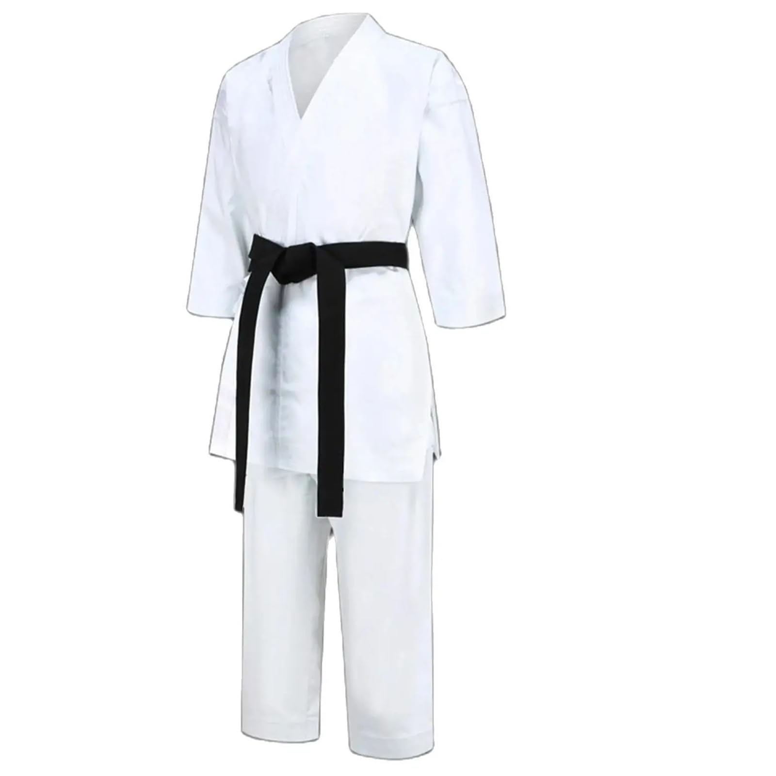 Traje de Karate for Adultos y niños, Traje de Taekwondo, Uniforme de Entrenador de Kungfu, Conjunto de Camisa y Pantalones de jujutsu for Hombres y Mujeres, Traje de Entrenamiento de Gimnasio