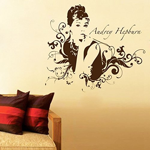 Zigzacs Wall Sticker Audrey Hepburn Office Décor Removable PVC Vinyl Decal Arts