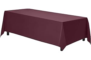 Thanksgiving Tablecloth Vinyl Flannel Back: Burgundy Velvet Rectangle Tablecloth by Gee Di Moda