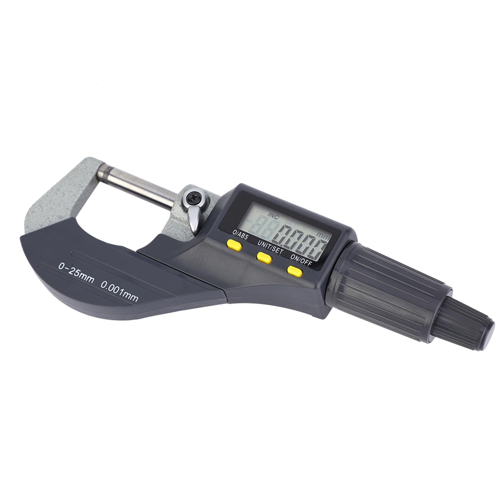Calibrador micrométrico electrónico digital Herramienta de medición de precisión de 0,001 mm con pantalla LCD para ingenieros mecánicos y entusiastas del bricolaje Construcción de (0-25 mm)