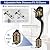 Camtek Front Door Handle No Lock, Matte Black Entry Door Lock Set with Reversible Handle, Exterior Door Lock Set Compatible with Keypad Deadbolt/Compatible with Mechanical Deadbolt
