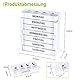 Opret Tablettenbox Morgens Mittags Abends Nachts, Pillendose Medikamentenbox Pillenbox 7 Tage 4 Fächer Tablettendose Wochenbox Supplement Box Organizer
