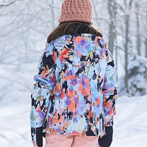Roxy Girls Dryflight Jetty Snow Jacket (10/Medium, True Black Tenderness (Kvj4)) #TOP1