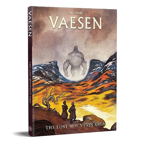 Free League Publishing Vaesen: Lost Mountain Saga - Libro di giochi di ruolo con copertina rigida, Roleplay horror nordico, 5 misteri, modulo avventura, Free League Publishing