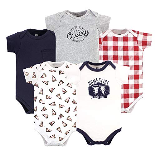 Hudson Baby baby boys Cotton Bodysuits and Toddler T Shirt Set, Homeslice, 3-6 Months US