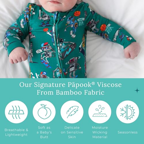 Image of Posh Peanut Convertible Baby Sleepers - Footless Baby Pajamas with 2 Way Zipper for Easy Diaper Changes