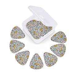 Lot de 12 médiators pour guitare électrique basse acoustique Motif floral Noir - Les Beatles, Paul McCartney, John Lennon, RIngo Starr, George Harrison Lot de 12 médiators pour guitare électrique basse acoustique Motif floral Noir – Image 3