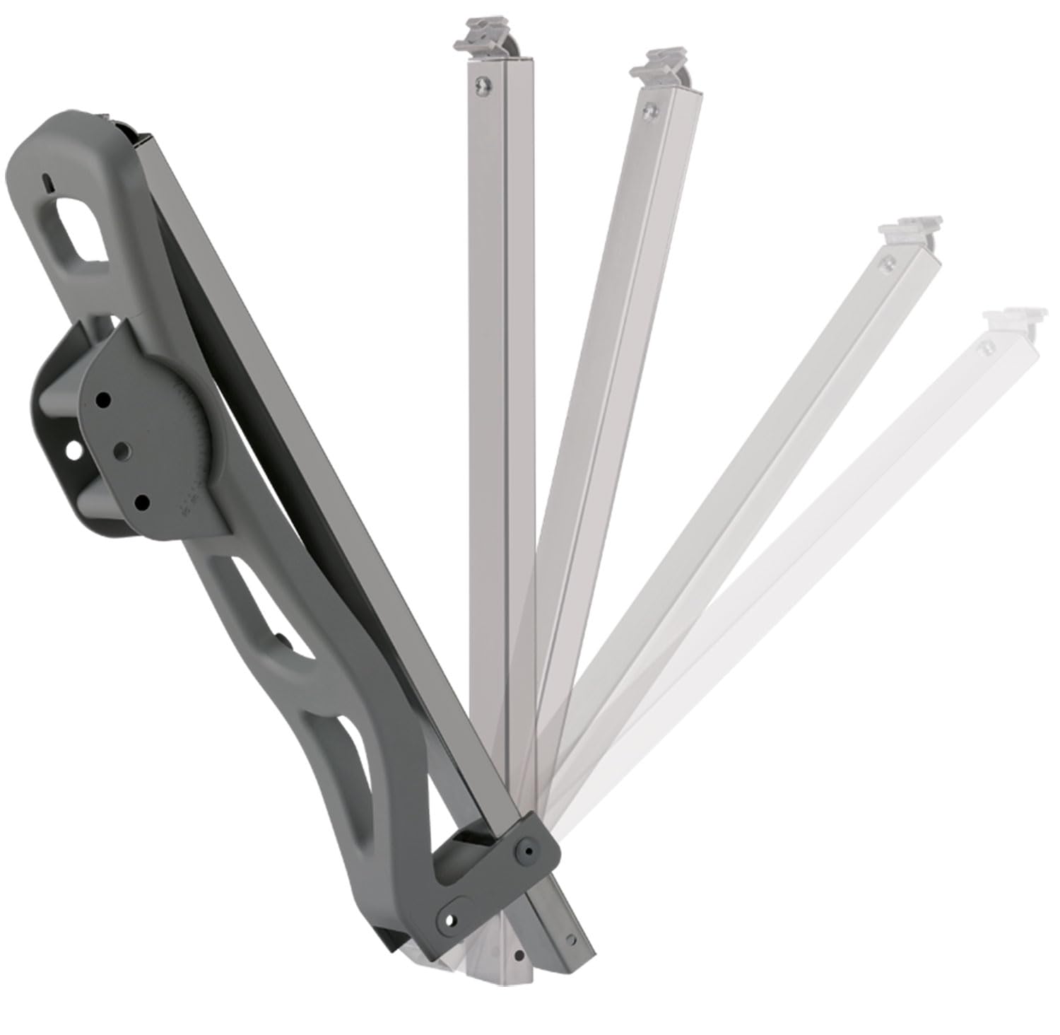 SCHWAIGER 258 Antena Sat de Aluminio Offset LNB Brazo Soporte mástil Sistema 88 x 88 cm Antracita