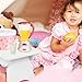 1Set Kids Pretend Play Kitchen Appliances Toy,Kids Toy with Cup,Kitchen Fruit Juicer Appliances with Light and Sound for