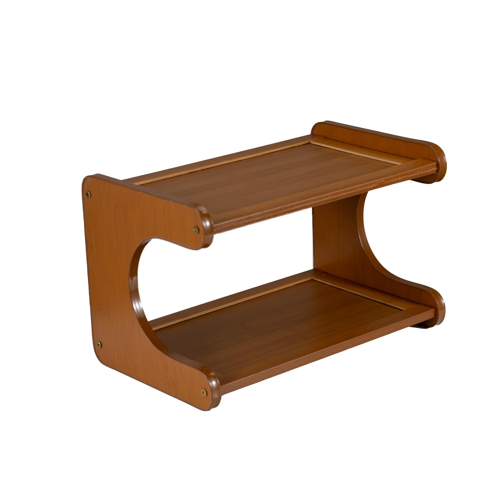 Tischregal Schreibtisch Organizer Regalaufsatz, Holz Schreibtisch Aufbewahrungsregal Bücherregal-Organizer für Büro Kommode
