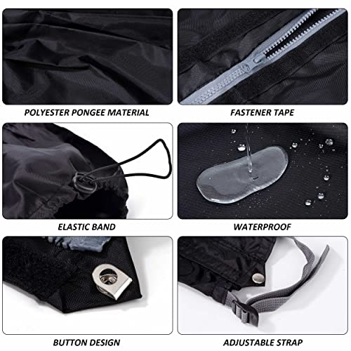 QH-Shop Guêtres de Randonnée Étanche Guêtres Neige Guêtres de Botte pour Homme y Femme Outdoor Randonnée Montagne Chasse Ski Escalade, 1 Paire Noire - Image 6