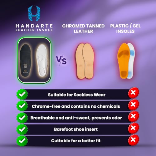 Plantillas ortopédicas de cuero natural para zapato miniatura 5