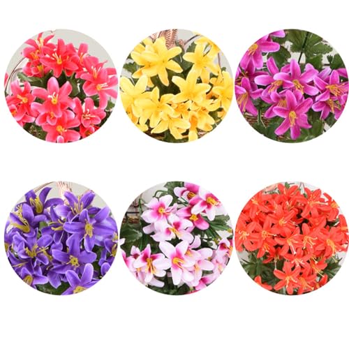Flor colgante artificial 90 cm para decoración miniatura 4