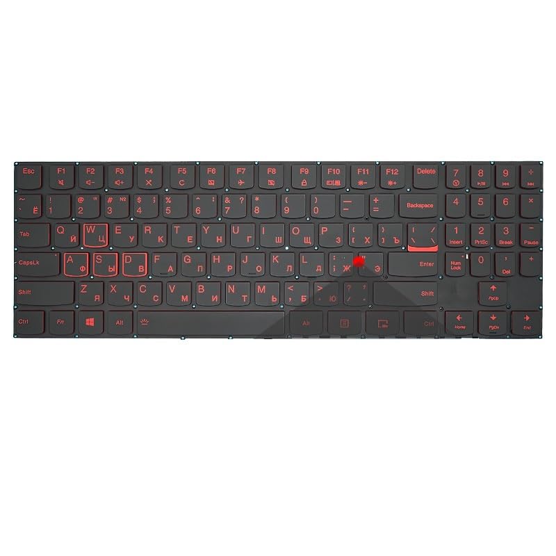 Clavier Legion Y540-15IRH rétroéclairé rouge avec touches RU