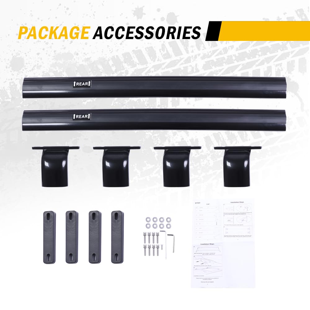 220lbs Cross Bar Roof Rack Fit for Chevrolet Chevy Trax 2RS ACTIV LT 2023-2026 Cargo Carrier Crossbar Rooftop Accessories (with Side Roof Rails)